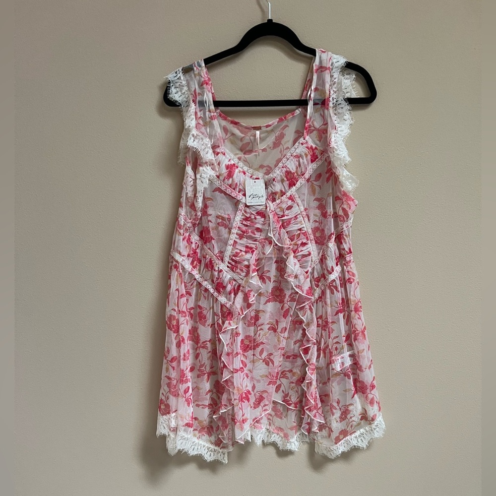 Free People Ivie sheer top- size XL - Picture 5 of 5